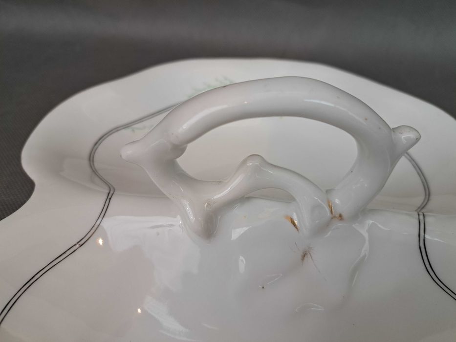 Kabaret, patera porcelanowa KPM Wałbrzych XIX w.