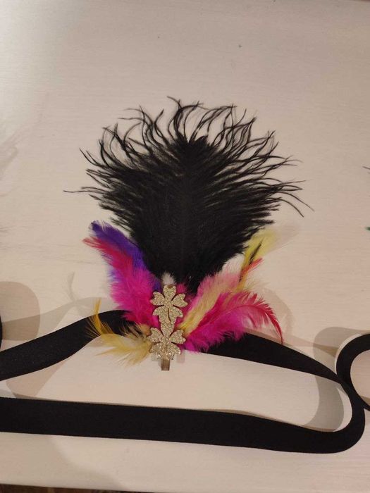 Повязка на голову с перьями в стиле Гэтсби, обруч