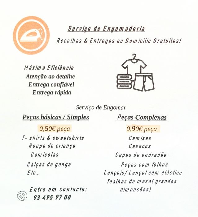 Serviço de passar a ferro responsável e de confiança