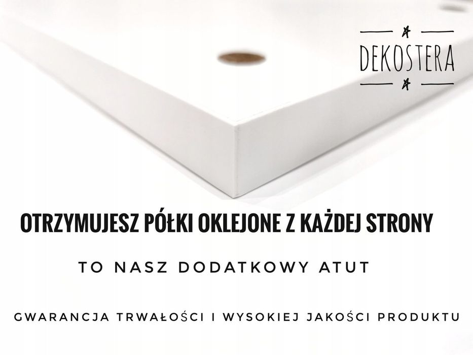 Handmade półki na jutowych sznurach dekoracyjne 2 sztuki