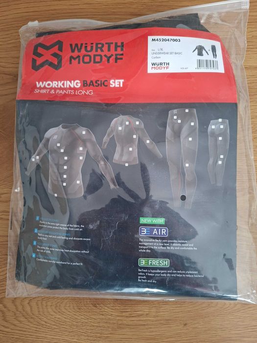 Bielizna termiczna męska WURTH komplet.