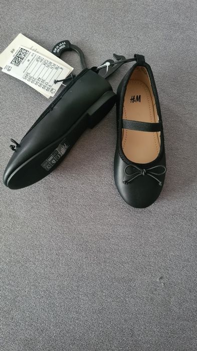 Buty, czarne balerinki rozmiar 25