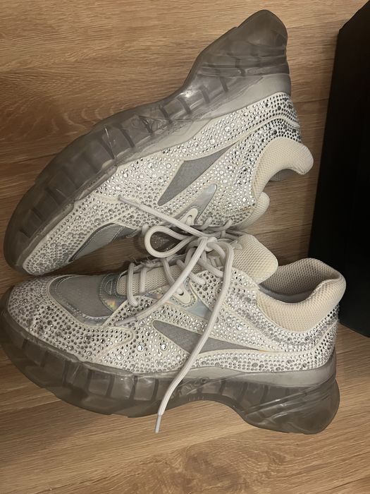 Buty pinko z cyrkoniami