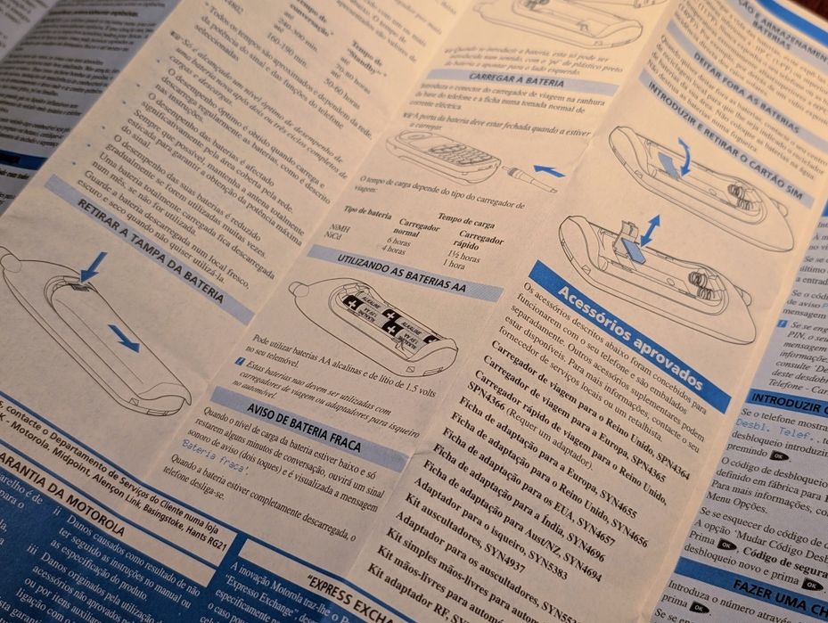 Manual Telemóvel Motorola D160