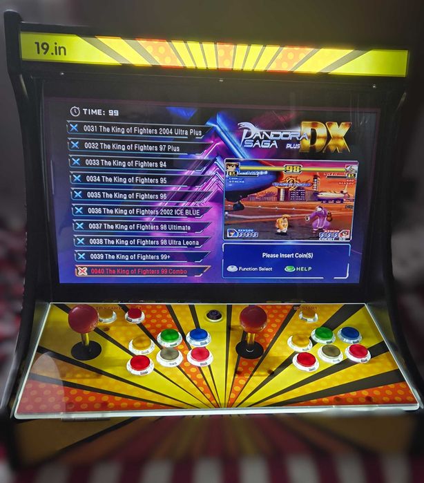 Automat do gier arcade dla 2 graczy,Czytnik monet Podświetlenie Led