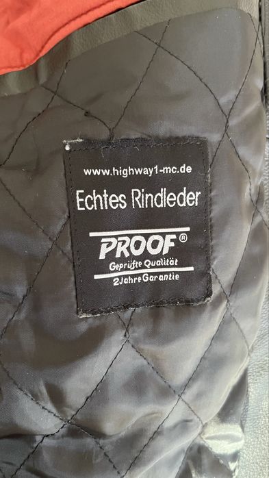 Lederjacke Highway 1, Echt Leder, Grösse XXXL