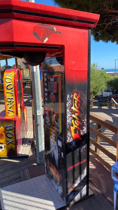 Maquina Boxe street fighter, Teste a sua Força, maquina arcade usada