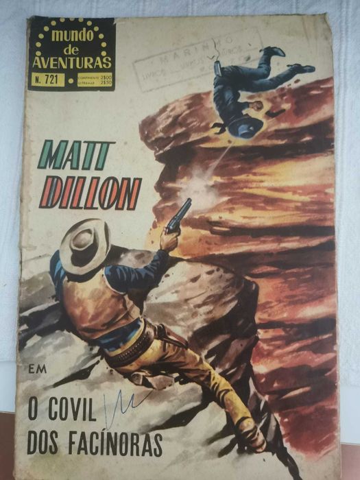 Revista Mundo de Aventuras - Matt Dillon em O Covil dos Facínoras