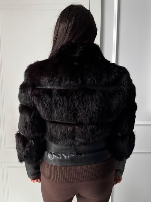 Kurtka skóra naturalna z futerkiem