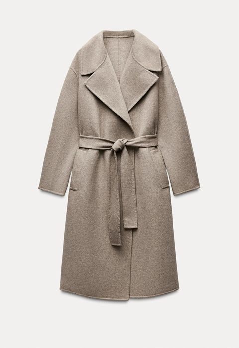 Вовняне пальто zara