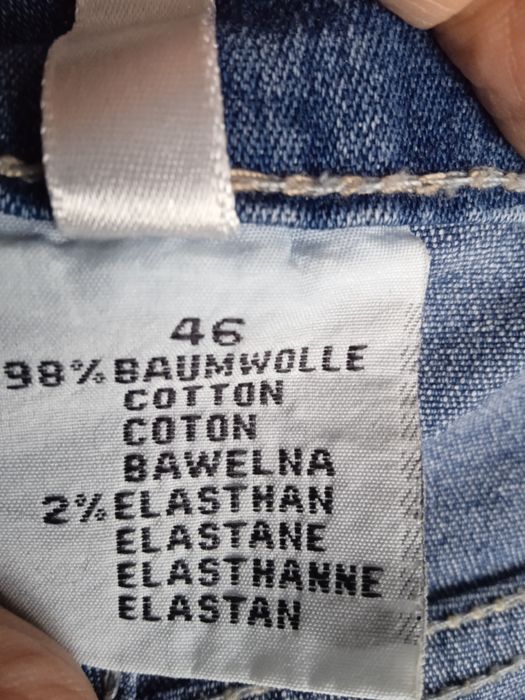 Spodnie damskie dżinsy bawełniane Eagle