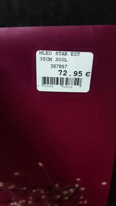 Estrela com luzes