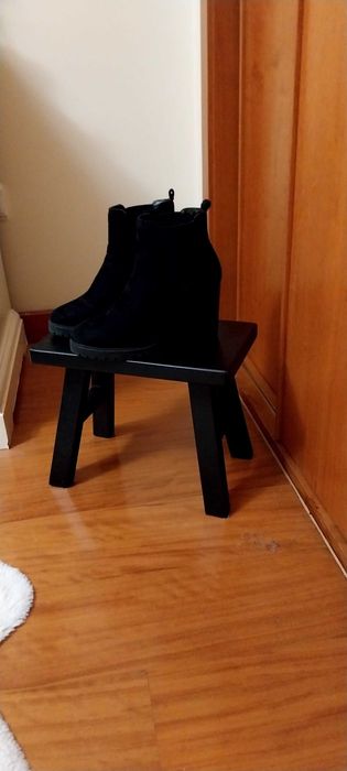 Botas camurça pretas
