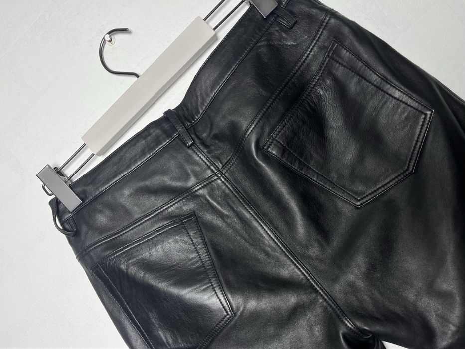 Брюки Sandro натуральна шкіра штани