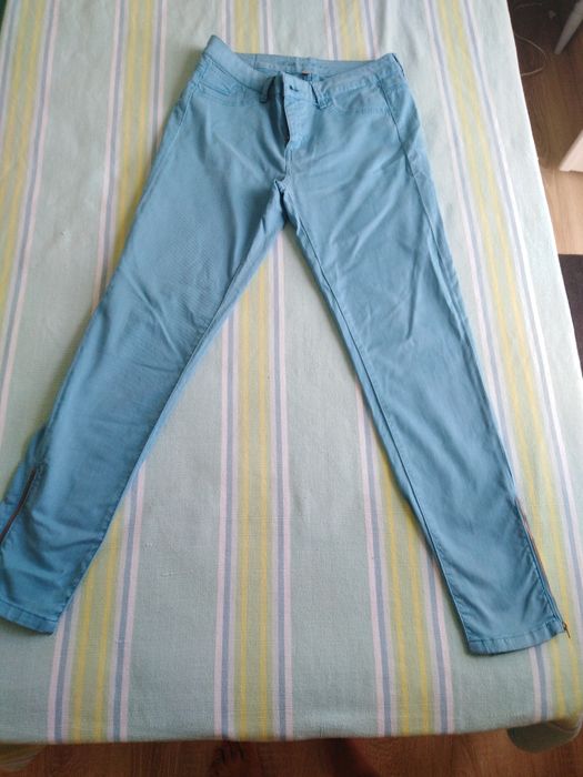Calças de ganga azuis