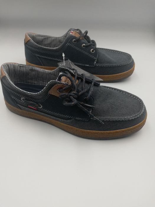 Buty męskie granatowe Dżins przecierany rozmiar 42