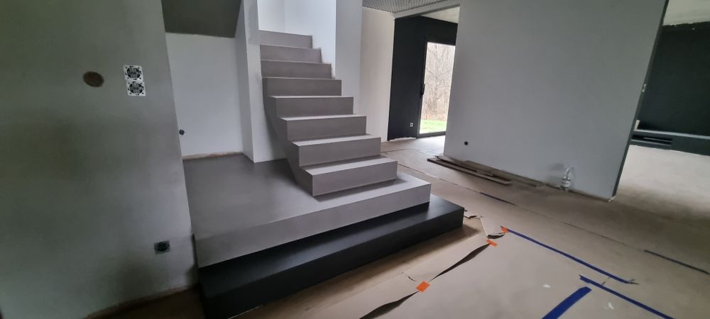 Mikrocement schody posadzki