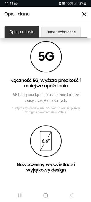 Telefon komórkowy Samsung galaxy A32 4g