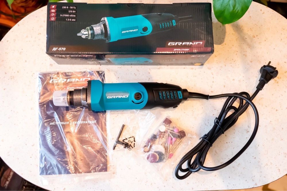 Дрель-гравер Grand ДГ-570 бормашина , гравер , мини дрель (патрон)