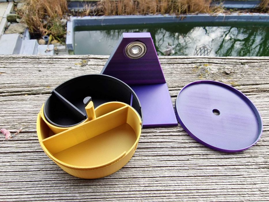 mealheiro yin yang imprimido 3d