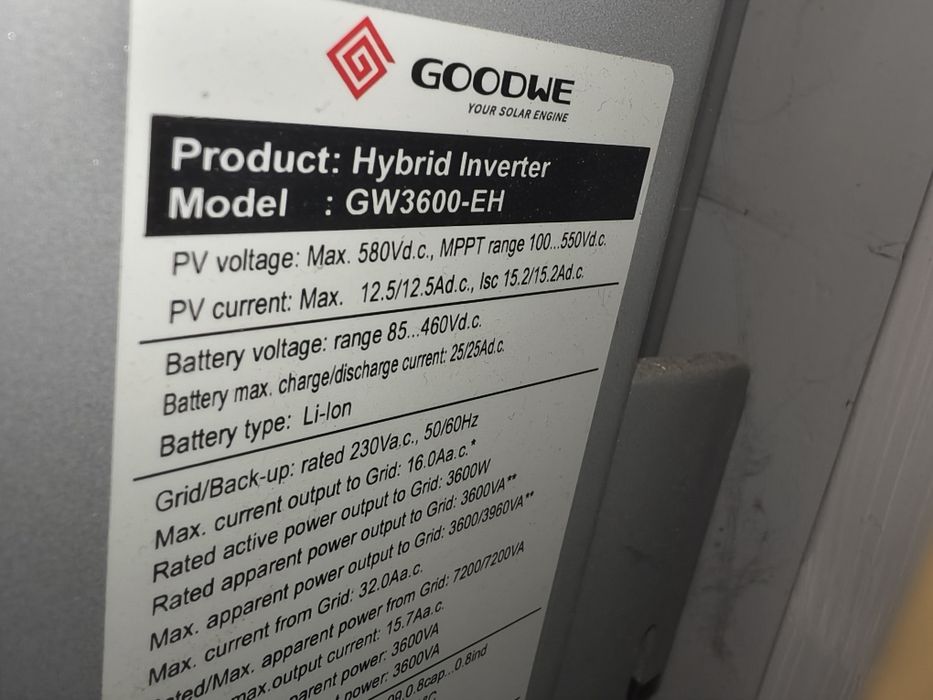 Inversor Híbrido Goodwe 3600EH