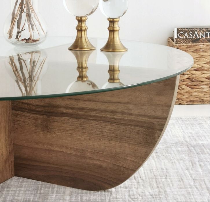 Orzechowy stolik kawowy Lily