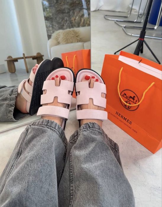 Жіночі шльопанці Hermes 37, 38, 39 розмір. такпі, босоножкі, капці