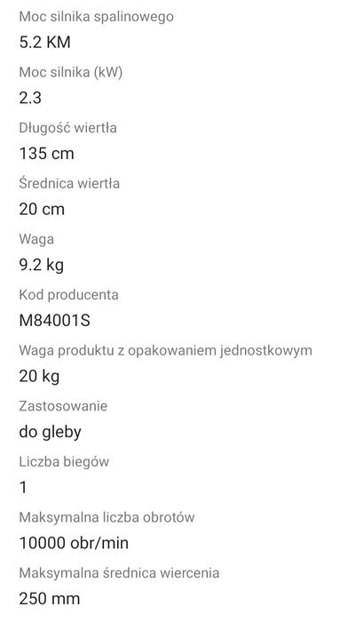 Wiertnica spalinowa wynajem
