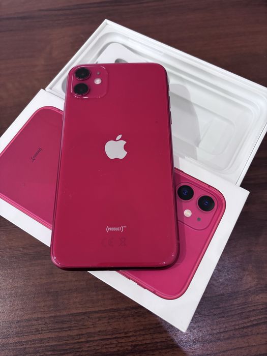 Iphone 11 64 GB super stan, czerwony