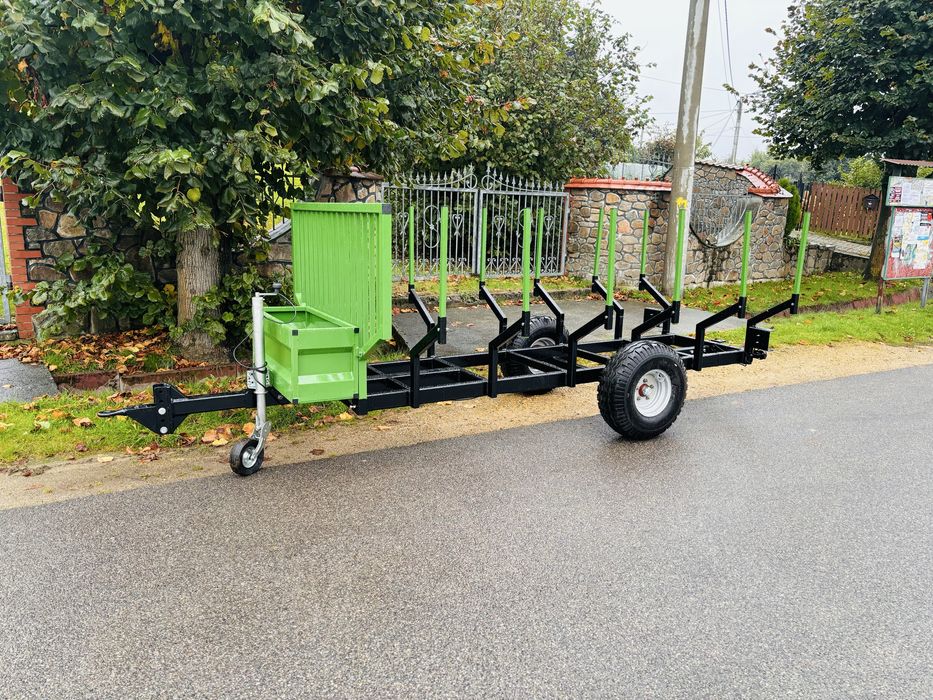 Wóżek sadowniczy ogrodniczy na działke mini przyczepa leśna