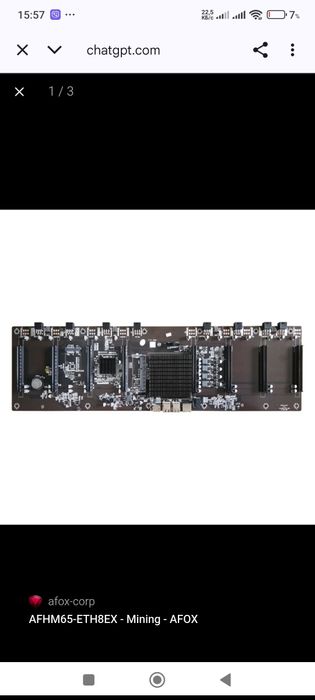 материнська плата AFOX AFHM65-ETH8EX. 
SVA - СПЕЦВУЗАВТОМАТИКА
+3
a