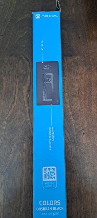 Natec Colors Obsidian Black – podkładka gamingowa XL 80 × 40 cm
