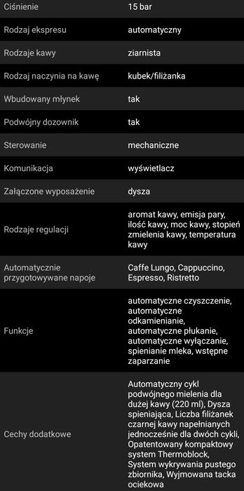 Ekspres ciśnieniowy do kawy Krups EA810B70 Grey