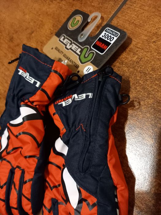 Rękawice narciarskie dziecięce Level Lucky czerwone SPIDER-MAN 4-5 lat