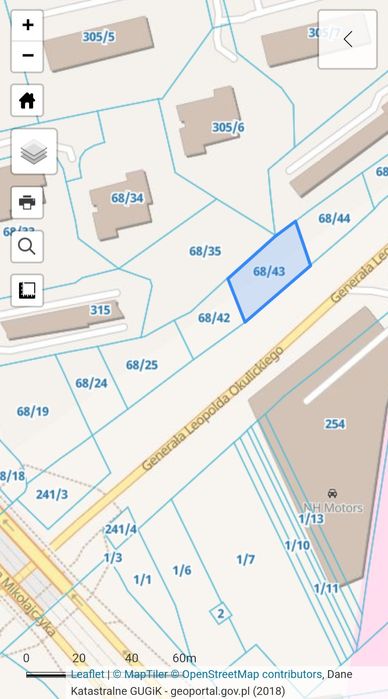 Dzialka do wynajęcia ulica Okulickiego Kraków najem terenu super lokal