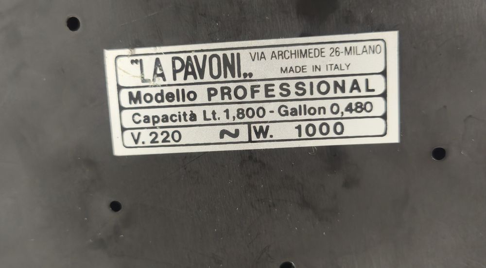 La Pavoni Professional máquina Espresso em funcionamento