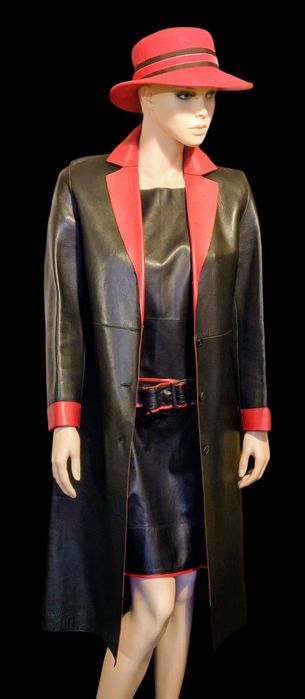 Piękny plaszcz LAMATTA SKORA .