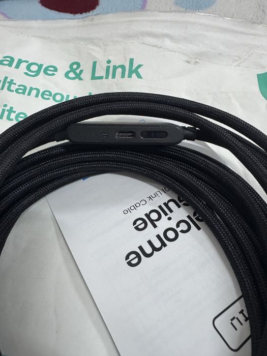 INIU VR Link & Charging Cable (модель DI-401), призначеного для підключення VR-гарнітур (наприклад, Oculus Quest 2/3) до комп'ютера.