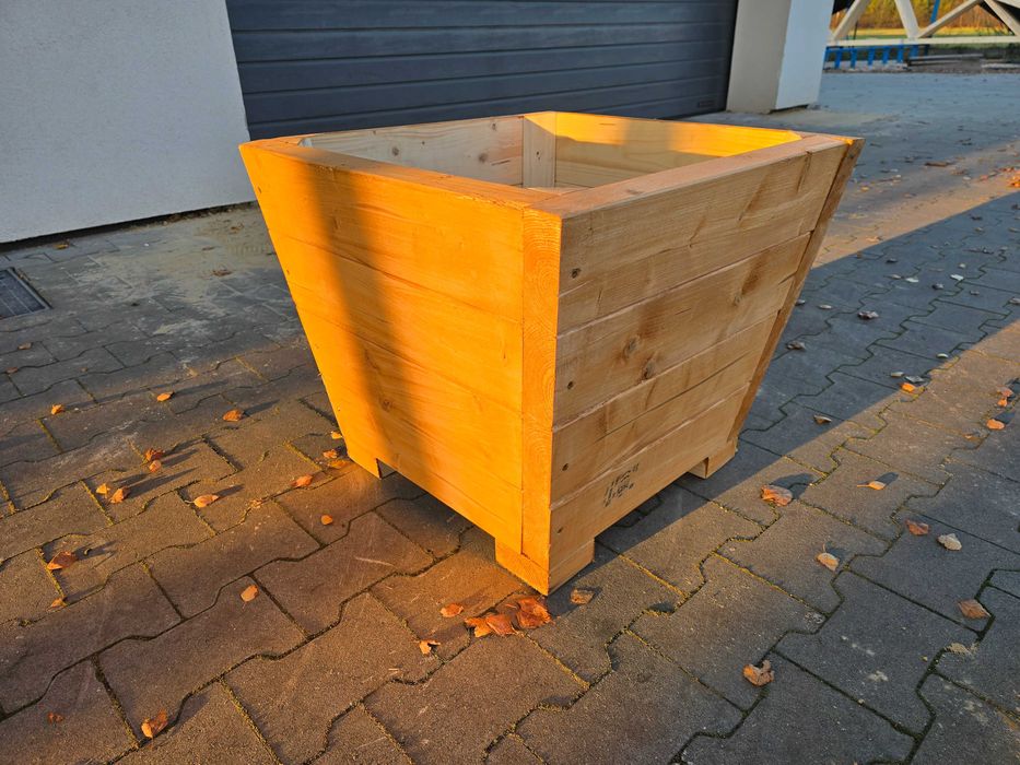 Donica drewniana 40x70 Solidna Gruba Duża