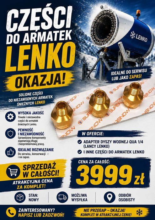 Sprzedam części do armatek śnieżnych Lenko