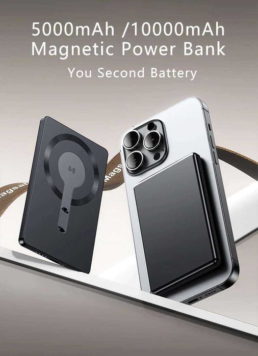 5000mAh PD20W Magnetic Magsafe 15W Power Bank.(XILECALY)