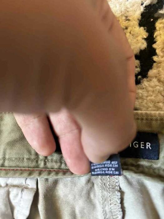 Spodnie Tommy Hilfiger szerokie baggy chinos casual swag boxy drip