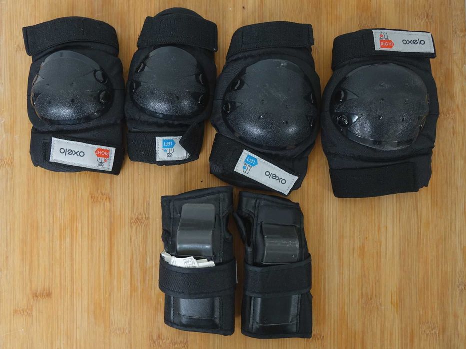 Zestaw 3x2 ochraniaczy na rolki, wrotki lub łyżwy dla dziecka