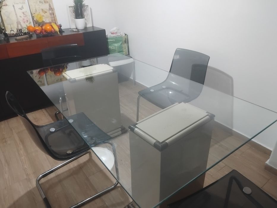 Mesa vidro 1,80x1,00