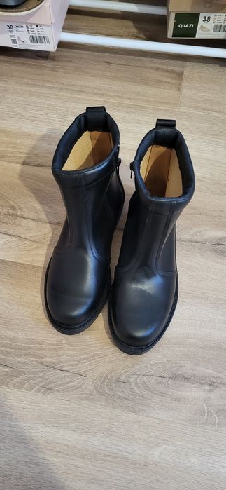 Buty botki skórzane policyjne 40