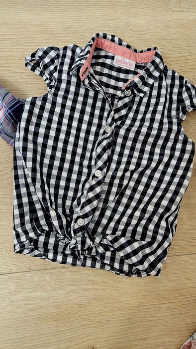 2 x koszula dla dziewczynki na wiosne 86 92