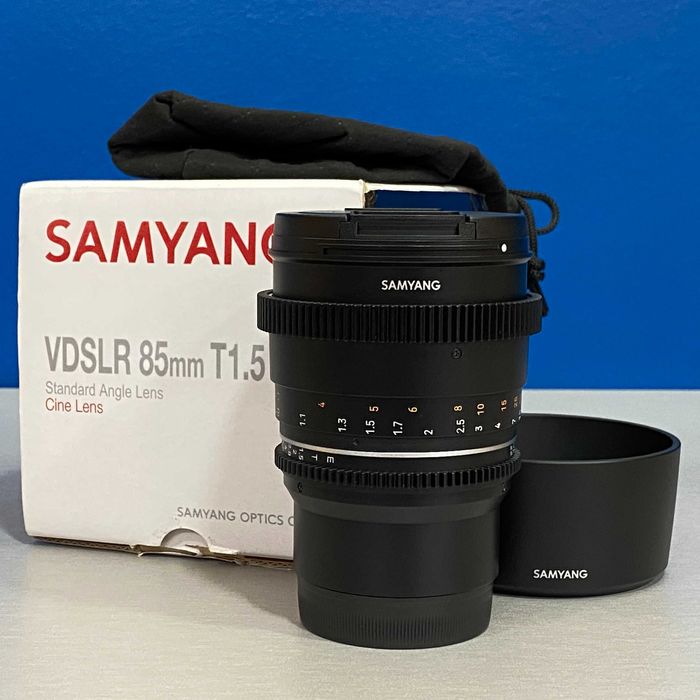 Samyang 85mm T1.5 VDSLR MK2 Cine (Sony FE) - 3 ANOS DE GARANTIA