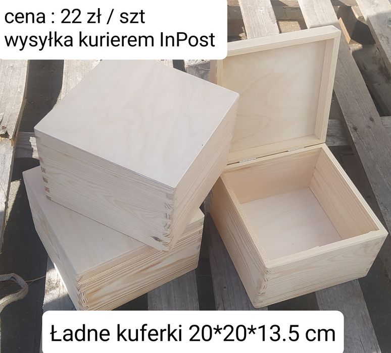Skrzynki z deklem 20*20*13.5