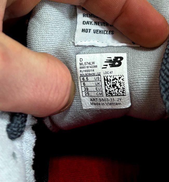 (2213) Кросівки New Balance 574 сірі з синєю N (37-41) NB nb нб