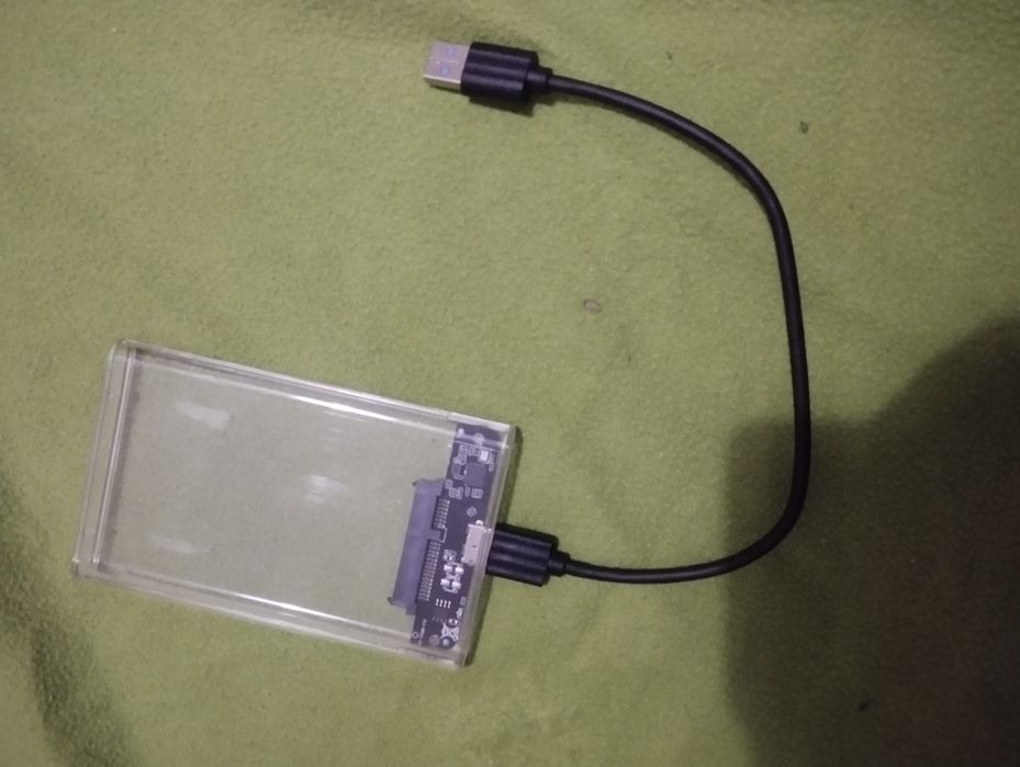 Caixa disco rigido 2.5,USB 3.0 em perfeito funcionamento64552400221570121